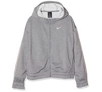 Nike Mädchen G NK HOODIE FZ STUDIO Sweatshirt,Grau (Carbon Heather), XS