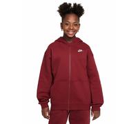 NIKE Mädchen Kapuzenjacke Sportswear Club Fleece dunkelrot | S
