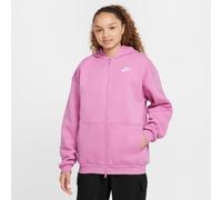 Nike Mädchen Kapuzenpullover Big Girls Oversized FZ Hoodie FD2931-646 137-147 Magic Flamingo