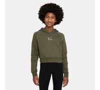 Nike Mädchen Kapuzenpullover French Terry Crop Hoodie DQ8932-222 137-146 Medium Olive