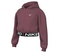 Nike Mädchen Kapuzenpullover Girl Pro Dri-FIT Fullzip Flc Hdie HQ9312-654 128-137 Pink Smoke/Black/White