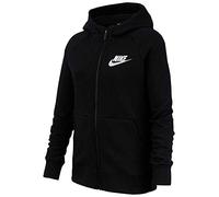 Nike Mädchen Kapuzenpullover Sportswear Mädchen Hoodie Full Zip, Black/White, L, BV2712-010