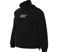 Nike Mädchen Long Sleeve Top G NSW Club FLC Fnl Ls Top Shne, Black/Metallic Gold, FJ6160-010, XL