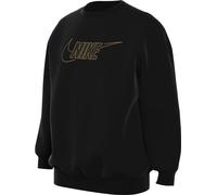 Nike Mädchen Oberteil G NSW Club FLC Bf Crew Ls Shne, Black/Metallic Gold, FJ6161-010, S