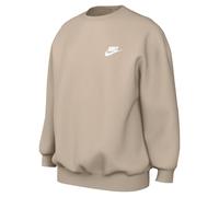 Nike Mädchen Pullover Club Fleece Sweatshirt FD2923-126 158-170 Sanddrift/White