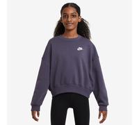 Nike Mädchen Pullover Sportswear Club Fleece Bi FZ9244-573 137-147 Dark Raisin/White