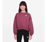 Nike Mädchen Pullover Sportswear Club Fleece Bi FZ9244-634 128-137 Sweet Beet/Sw Beet/Wht
