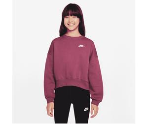 Nike Mädchen Pullover Sportswear Club Fleece Bi FZ9244-634 147-158 Sweet Beet/Sw Beet/Wht