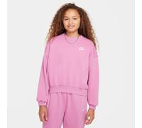 Nike Mädchen Pullover Sportswear Club Fleece Bi FZ9244-646 147-158 Magic Flamingo/White