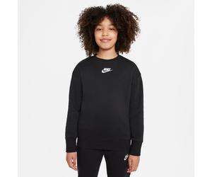 Nike Mädchen Sweatshirt NSW Club Fleece Crew Sweatshirt DD7473-010 128-137 Black/White