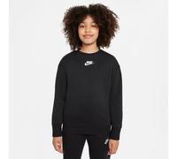 Nike Mädchen Sweatshirt NSW Club Fleece Crew Sweatshirt DD7473-010 137-147 Black/White