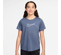 Nike Mädchen T-Shirt Dri-FIT One Fitted Big Kids (Girl) FZ5600-499 147-158 World Indigo/White