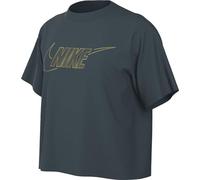 Nike Mädchen T-Shirt G NSW Tee Boxy Metallic Hbr, Deep Jungle, FJ6785-328, XS