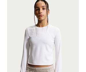 Nike MAVN geripptes Longsleeve mit Dri-FIT-Technologie für Mädchen - Weiß XL IM1761-100