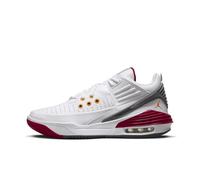 NIKE Max Aura 5 Herren-Sneaker, White Cardinal Red Vivid Orange, 41 EU