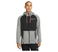 Nike Men Therma-FIT Fullzip Hoody,Black/Htr/Black/White, DD2102-010, XL