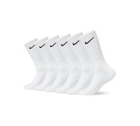 Nike Men's Everyday Cushion Crew-trainingssocken (6 Paar), White/Black, L