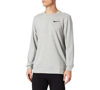 Nike Mens M NK DF LS CRW Sweatshirt, dk Grey Heather/Black, S