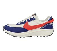Nike Men's Shoes Waffle Debut Swoosh, Phantom/Habanero Red-Old Royal, DV0527-001, 42.5 EU