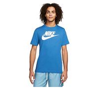 Nike Mens Short Sleeve T-Shirt Sportswear, Dk Marina Blue/White, AR5004-408, L
