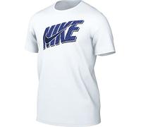 Nike Mens Short Sleeve T-Shirt Sportswear, White/Medium Blue, DN5252-100, M