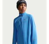 Nike Miler Dri-FIT Oberteil mit Halbreißverschluss (ältere Kinder) - Blau XS IF2426-412