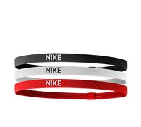 Nike - "Mixed Width" Stirnband (3er-Pack) (Schwarz/Rot/Weiß) Einheitsgröße