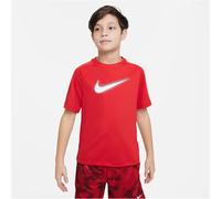 NIKE Multi+ Dri-FIT Graphic kurzarm Trainingsshirt Jungen 657 - university red/white XS (122-128 cm)