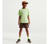 NIKE Kinder Shirt B NK DF MULTI SS TOP HBR LT LIQUID LIME/WHITE - Gr. - XS