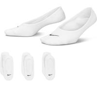 Nike Damen Socken 3PPK Lightweight Footi SX4863-101 38-42 White/(Black)