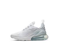 NIKE Kinder Freizeitschuhe Kinder Sneakers Air Max 270 (943345) 35 ½ WHITE/WHITE-METALLIC SILVER
