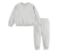 Nike Kids Essential Fleece Crew Long Sleeve Set Grau 4-5 Years Kinder