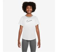 NIKE One Dri-FIT kurzarm Trainingsshirt Mädchen 100 - white/black L (146-156 cm)