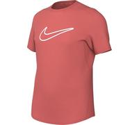 NIKE One Fitted Dri-Fit-Kurzarmoberteil Für Ältere Kinder (Mädchen), Magic Ember/White, FZ5600-814, XL