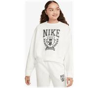Nike Oversized Crew-Neck Mädchen Longsleeve, weiß, Gr. M