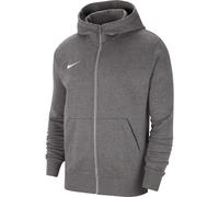 NIKE Park 20 Fleece Kapuzenjacke Kinder charcoal heathr/white M (137-147 cm)