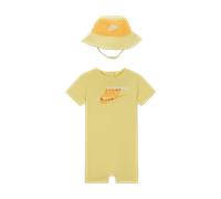 Nike PE Set aus Strampler und Bucket Hat für Babys (12-24 Monate) - Gelb 18M HJ1639-705