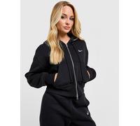 Nike Phoenix Crop Full Zip Hoodie Damen - Damen, Schwarz - XS