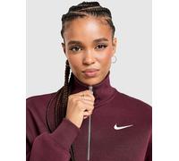 NIKE Damen Sweatshirt W NSW PHNX FLC QZ CROP (DQ5767) XS BURGUNDY CRUSH/SAIL