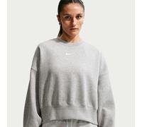Nike DQ5761-063 W NSW PHNX FLC OOS Crew Sweatshirt Damen DK Grey Heather/SAIL Größe XL