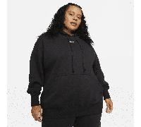 NIKE DV4984-010 W NSW PHNX FLC OS PO Hoodie PL Sweatshirt Women's Schwarzes Segel 1X-S