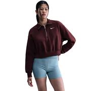 Nike Phoenix Fleece 1/4 Zip Sweatshirt - Damen, Rot - XS