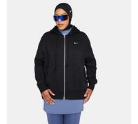 Nike Damen NSW Phnx FLC Fz Os Hoodie Sweatshirt, Schwarzes Segel, L EU