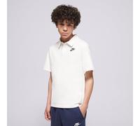 Poloshirt NIKE SPORTSWEAR "K NSW CLUB KNIT SS POLO LBR", Jungen, Gr. L, weiß, schwarz, Obermaterial: 100% Baumwolle, Shirts, für Jugendliche, klassischer Umlegekragen, 2-Knopf-Leiste (32182410-L) weiß