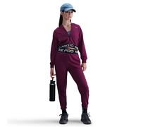 NIKE Pro Dri-FIT Fleece Hoodie Mädchen 610 - bordeaux/bordeaux/black/white L (146-156 cm)