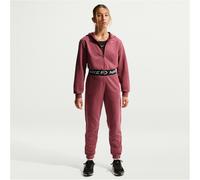 NIKE Pro Dri-FIT Fleece Hoodie Mädchen 654 - pink smoke/pink smoke/black/white L (146-156 cm)