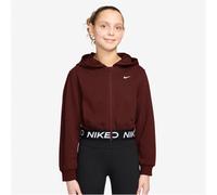 Nike Mädchen Kapuzenpullover Girl Pro Dri-FIT Fullzip Flc Hdie HQ9312-658 137-147 Mystic Dates/Black