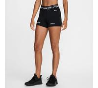NIKE Pro Dri-FIT Mid-Waist 3" kurze Leggings Damen 010 - black/iron grey/white/white XL