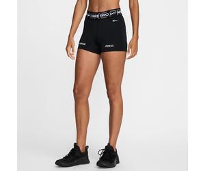 NIKE Pro Dri-FIT Mid-Waist 3" kurze Leggings Damen 010 - black/iron grey/white/white XL