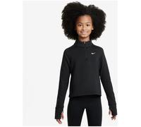 NIKE Pro Therma-FIT langarm 1/2-Zip Trainingsshirt Mädchen 010 - black/white M (137-146 cm)